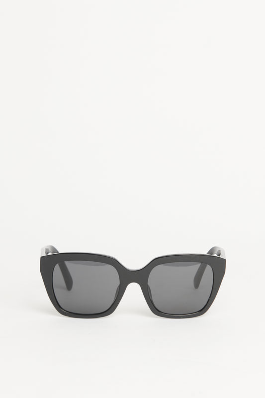 Square-frame Acetate Preowned Sunglasses