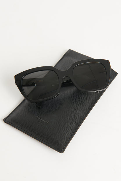 Square-frame Acetate Preowned Sunglasses