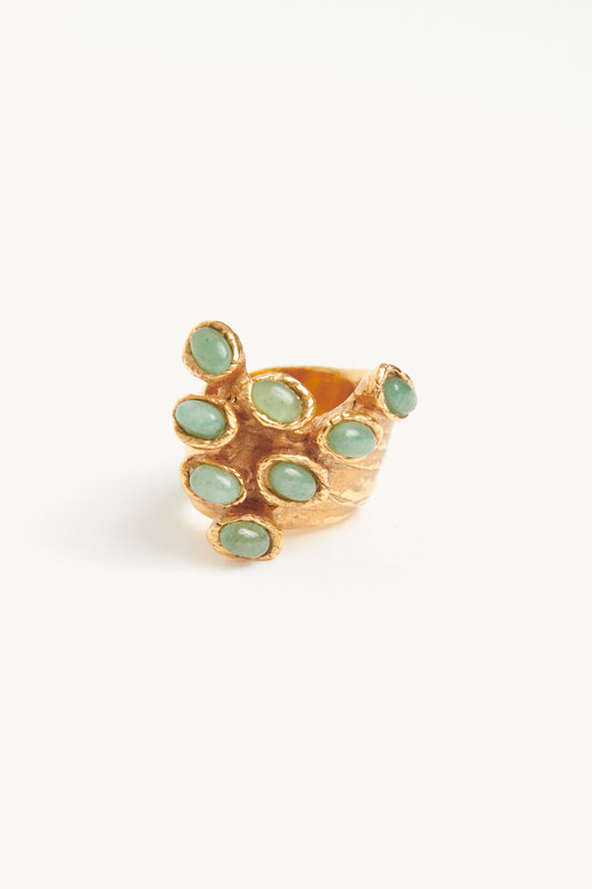 Arty Dots Gold Tone Ring