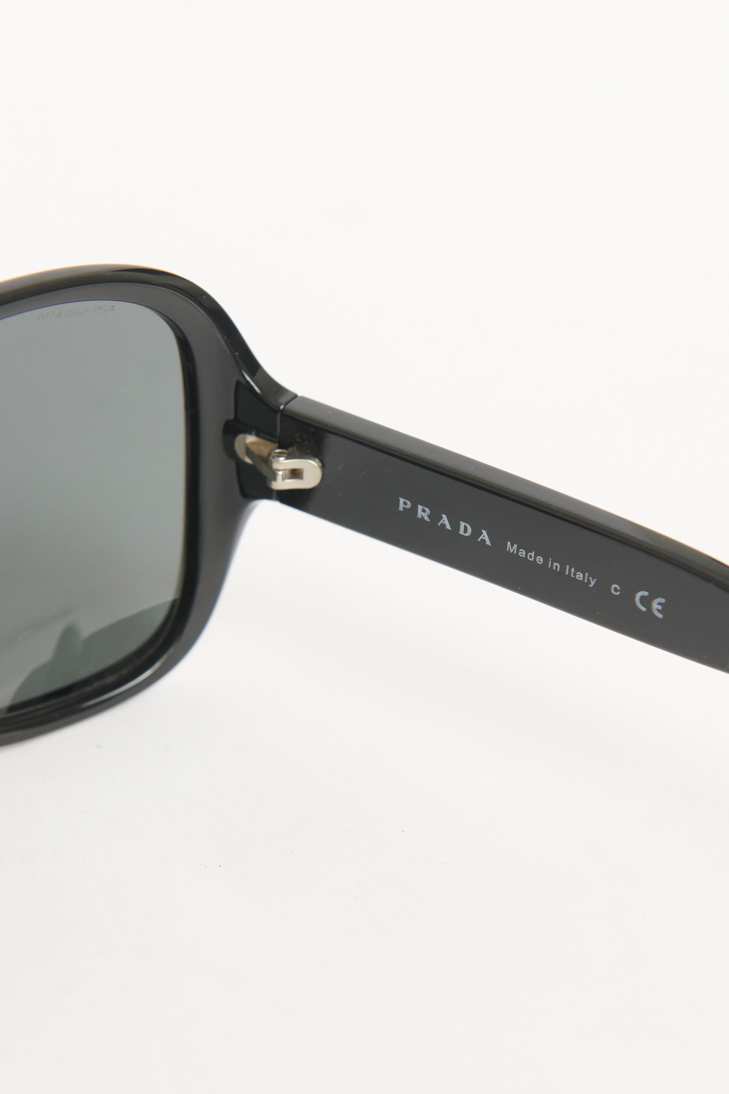 Ebony Square Frame Stud Preowned Sunglasses