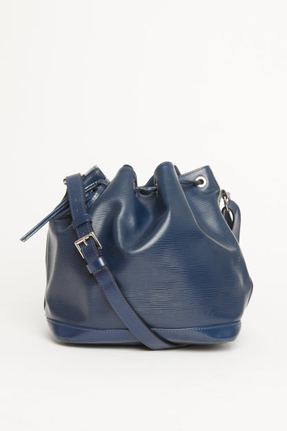 Noe Neo Blue Epi Leather Preowned Bag