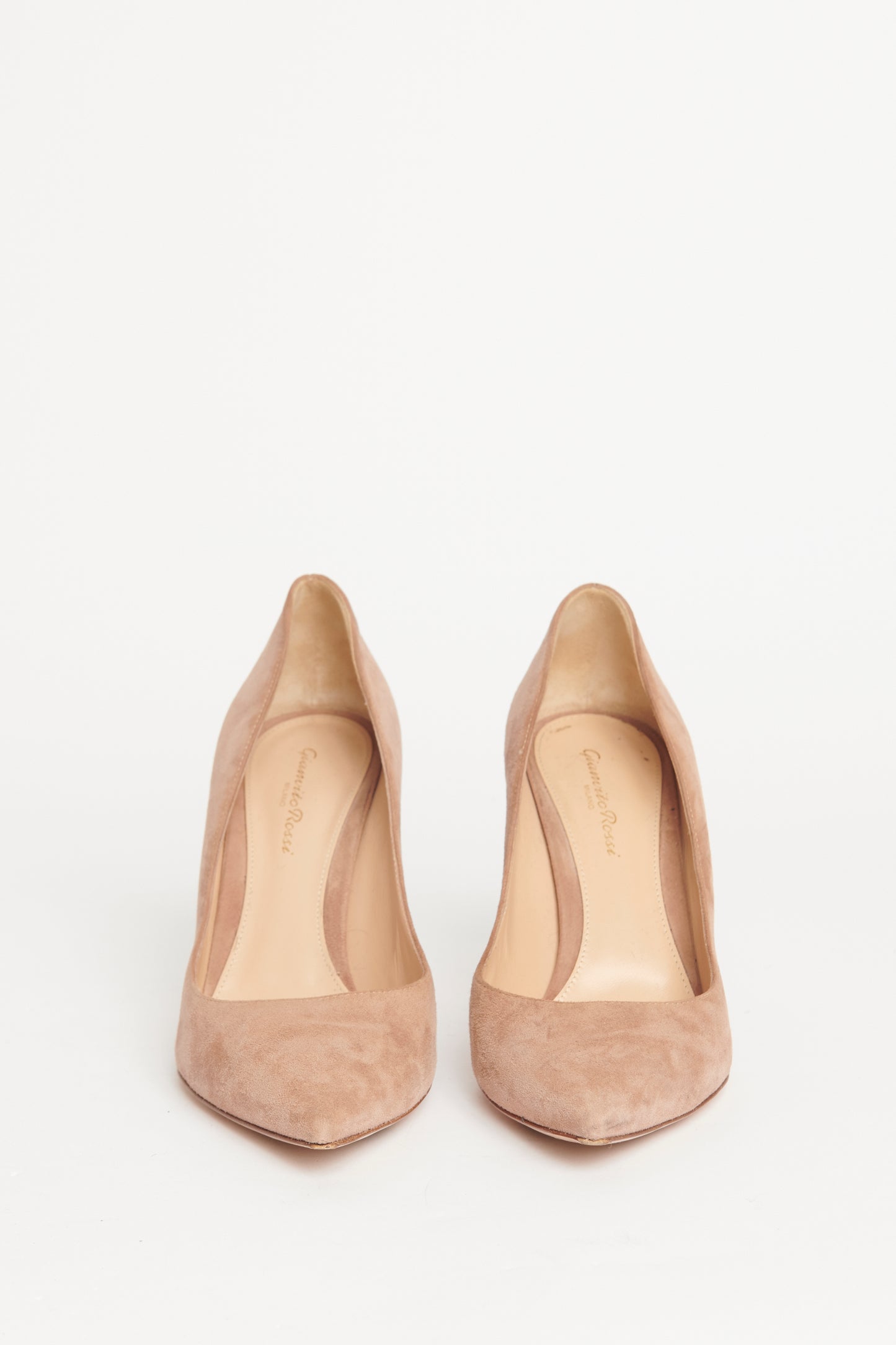 Nude Pointed Preowned Heeled Pumps