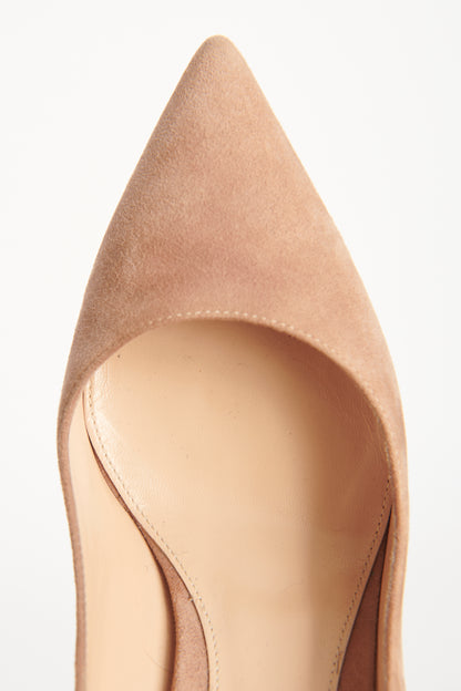 Nude Pointed Preowned Heeled Pumps