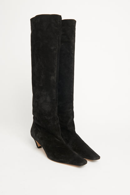 Davis 50 Black Suede Preowned Boots