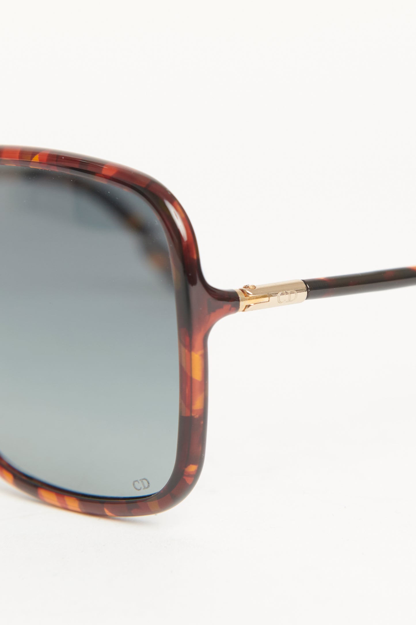 Tortoise Havana Square Preowned Sunglasses