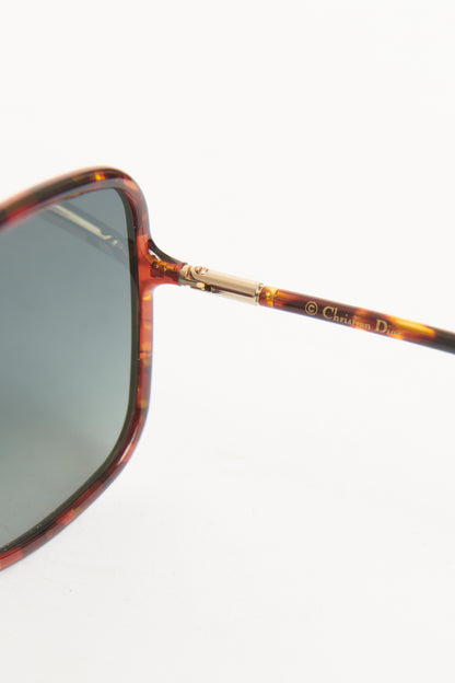 Tortoise Havana Square Preowned Sunglasses