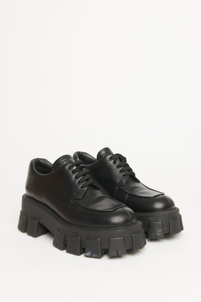 Monolith Leather Lace-up Preowned Shoes