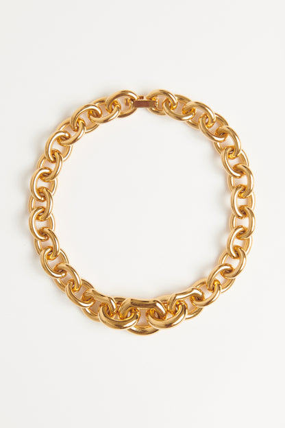 Gold Curb Link Preowned Choker