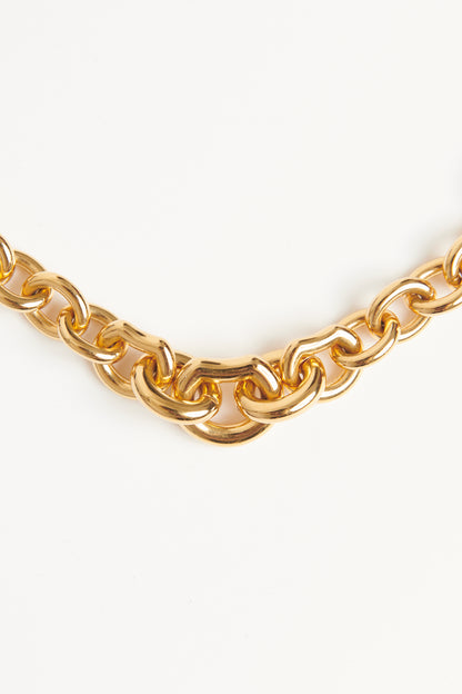 Gold Curb Link Preowned Choker