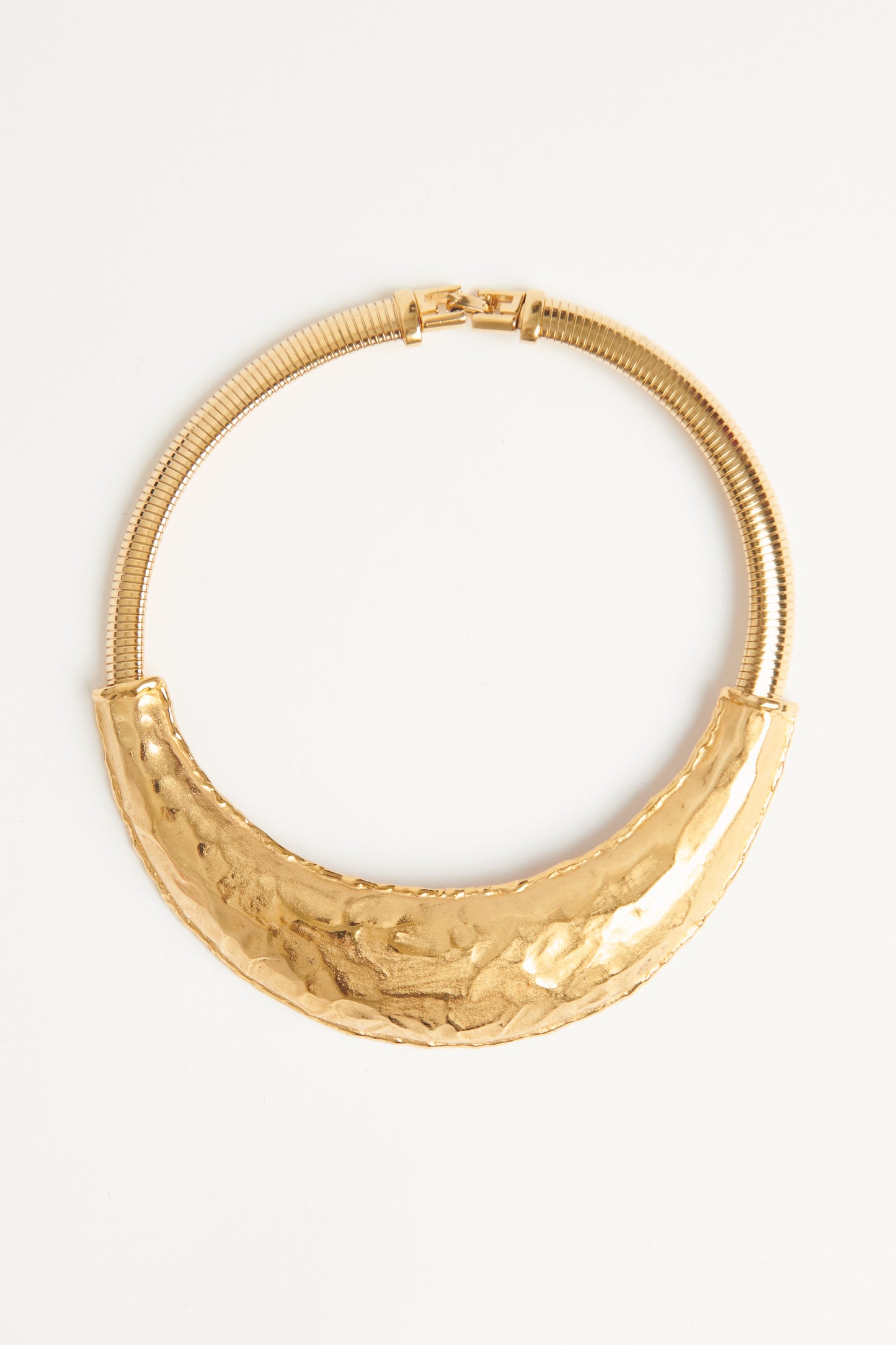 1980s Modernist Gold Torque Preowned Collar