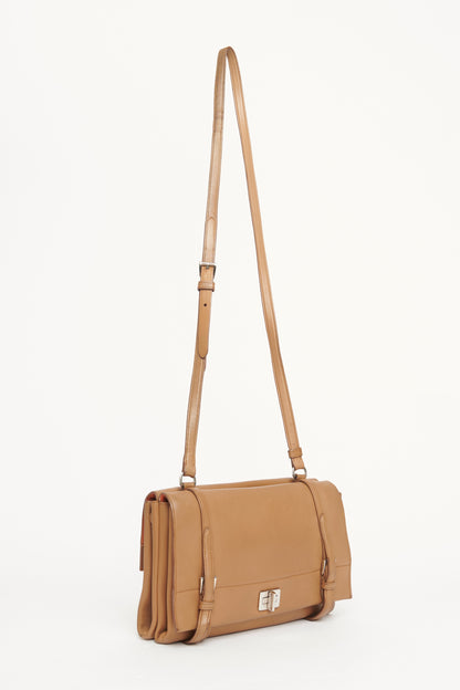 2014 Vitello Caramel Soft Double Preowned Bag