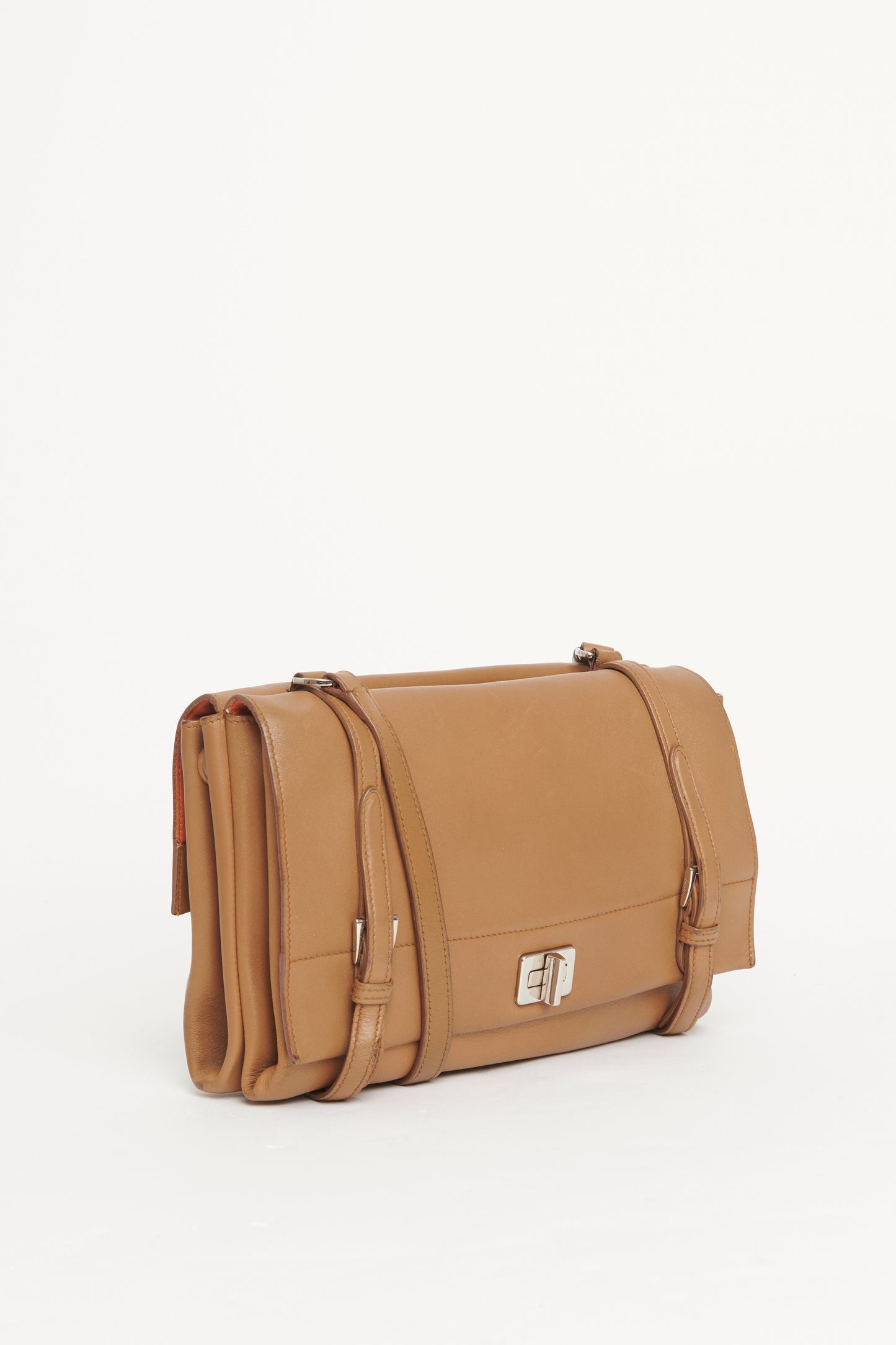 2014 Vitello Caramel Soft Double Preowned Bag