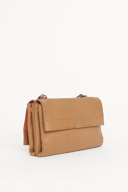 2014 Vitello Caramel Soft Double Preowned Bag