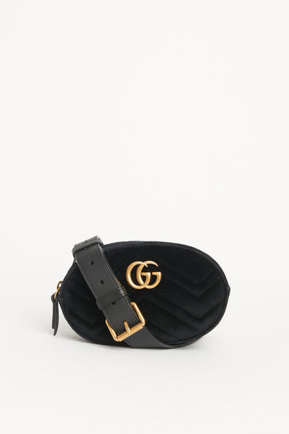 Marmont GG Velvet Preowned Bumbag