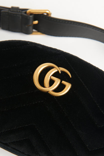 Marmont GG Velvet Preowned Bumbag