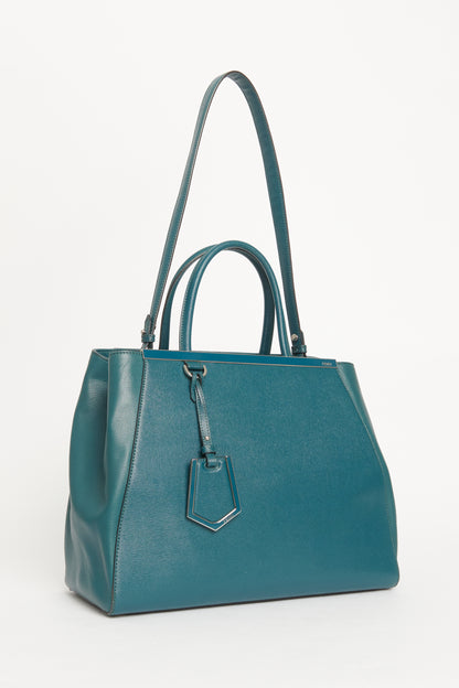 Blue Leather Medium 2Jours Preowned Bag