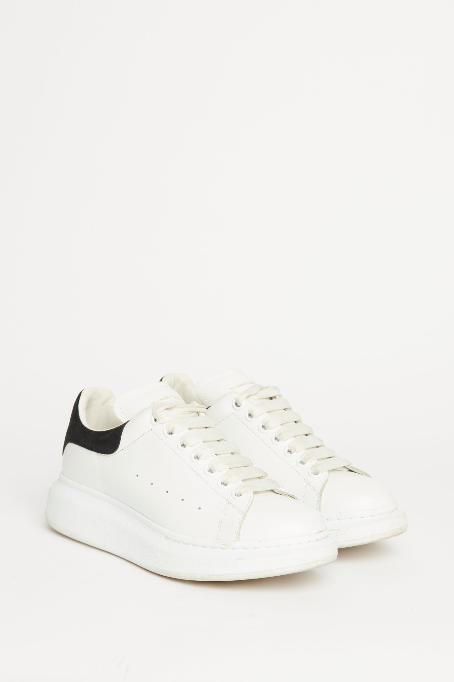 White Leather Oversized Preowned Sneakers