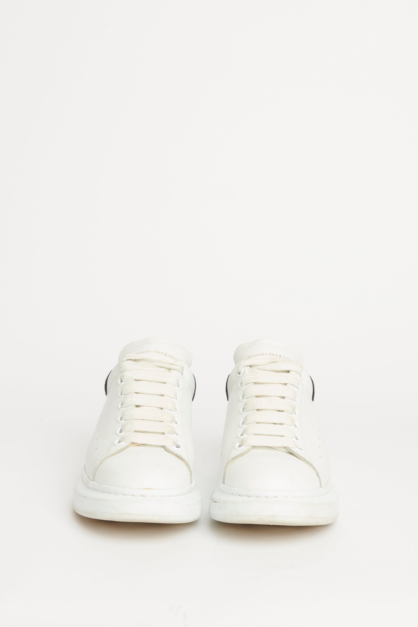 White Leather Oversized Preowned Sneakers