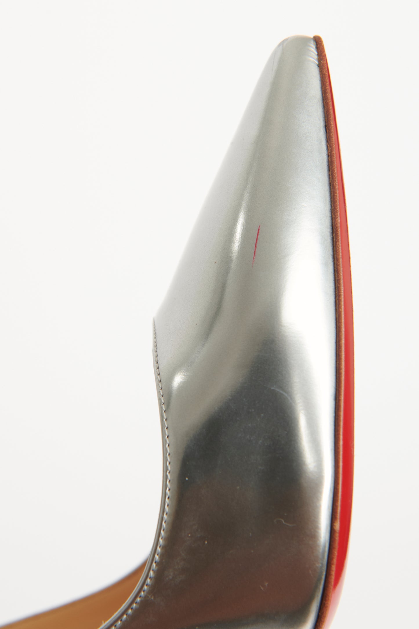 Metallic Calfskin So Kate 120 Pumps 38 Silver§