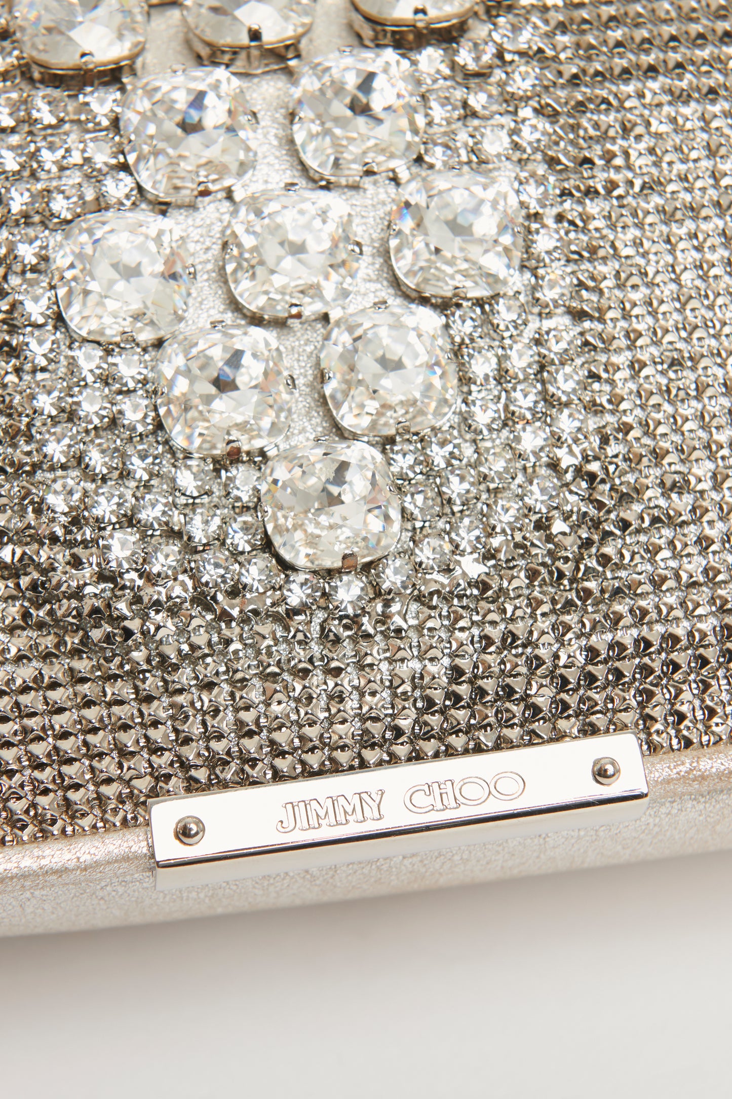 Crystal-Embellished Preowned Shoulder Bag