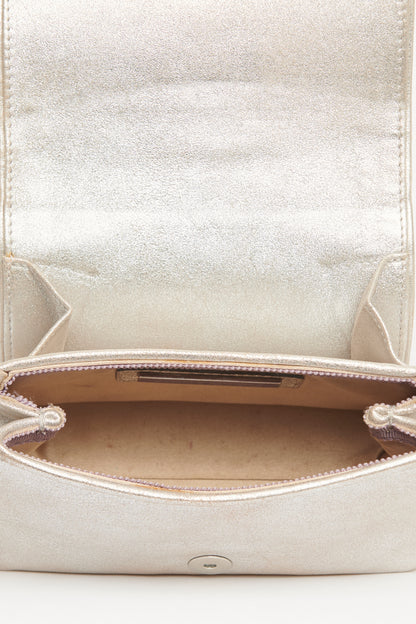 Crystal-Embellished Preowned Shoulder Bag