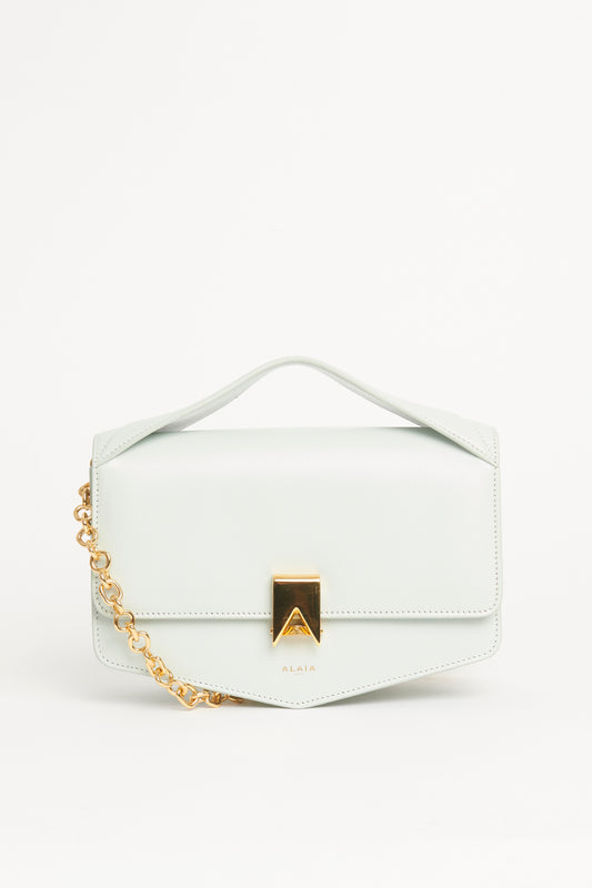 Menthe Pastel Le Papa Chain Strap Preowned Crossbody Bag