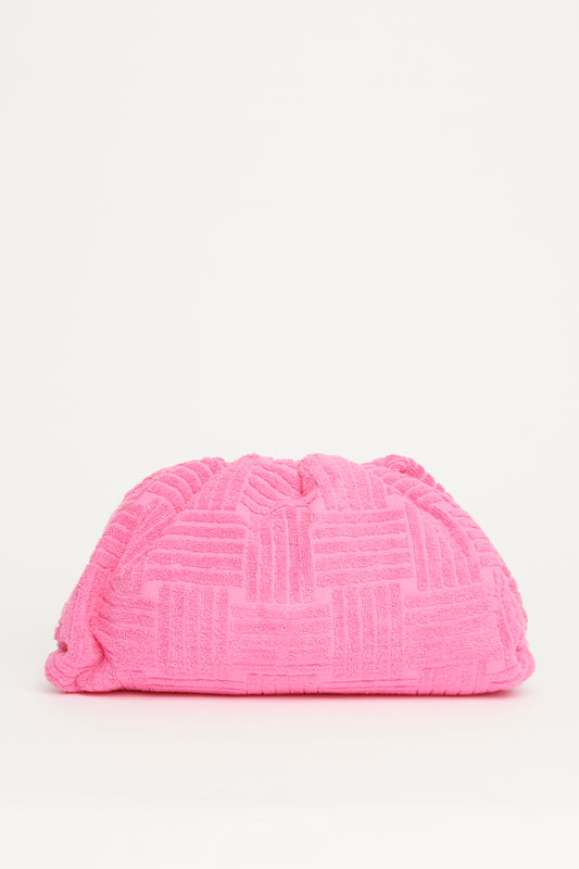 Pink Terry Cloth Preowned Pouch