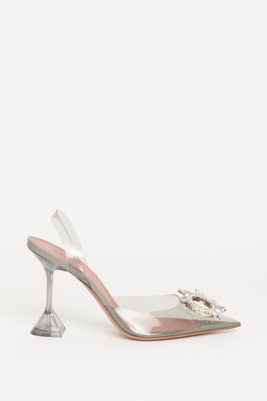 Transparent Begum Slingback Preowned Pump