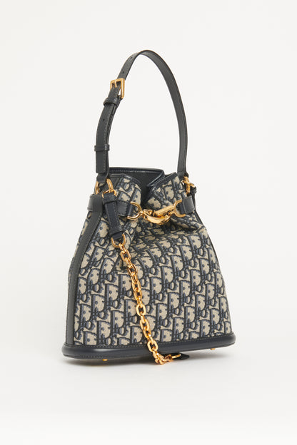 2023 Navy C'est Dior Drawstring Preowned Bag