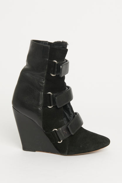 Pony-style Calfskin Preowned Ankle Boots