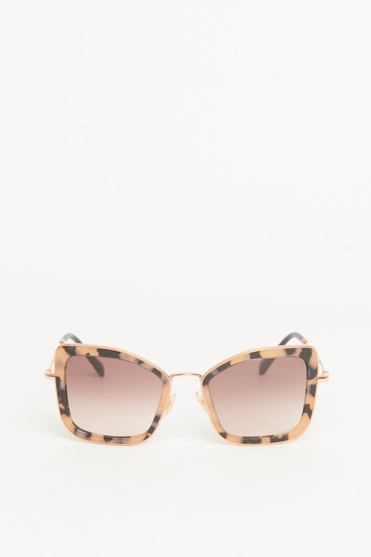 Tortoise Shell Square Preowned Sunglasses