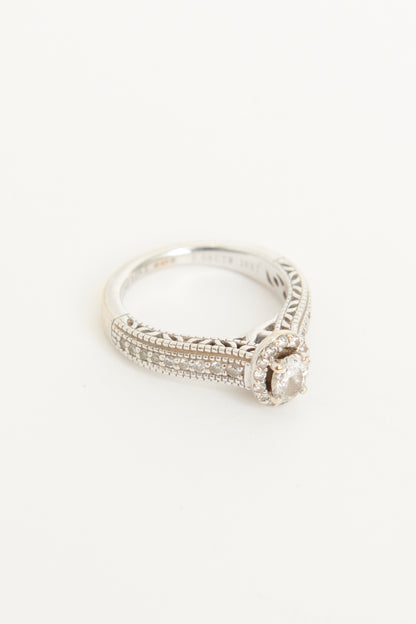 18ct Gold 0.58 Oval Diamond Ring