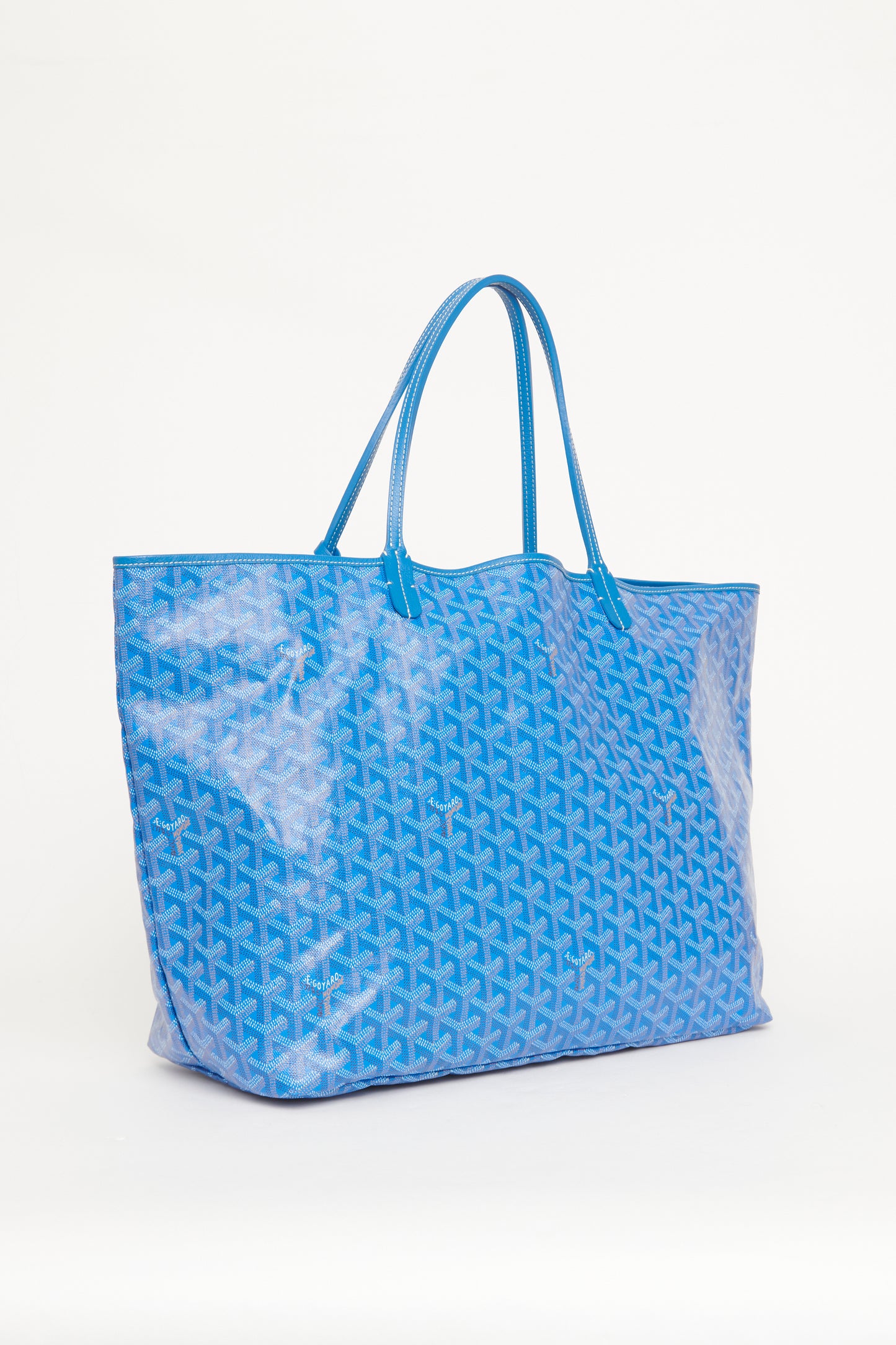 Blue Goyardine Saint Louis PM Preowned Tote