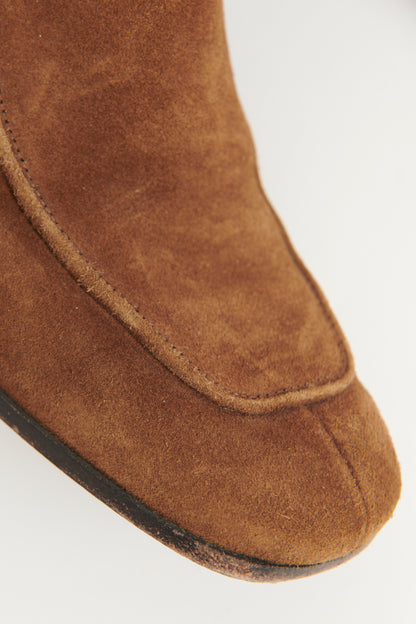 Brown Suede Miles Preowned Ankle Boot