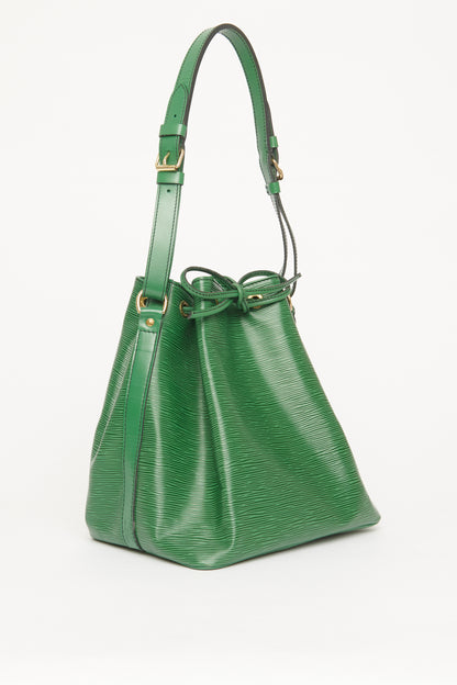 1992 Borneo Green Epi Leather Preowned Shoulder Bucket Bag