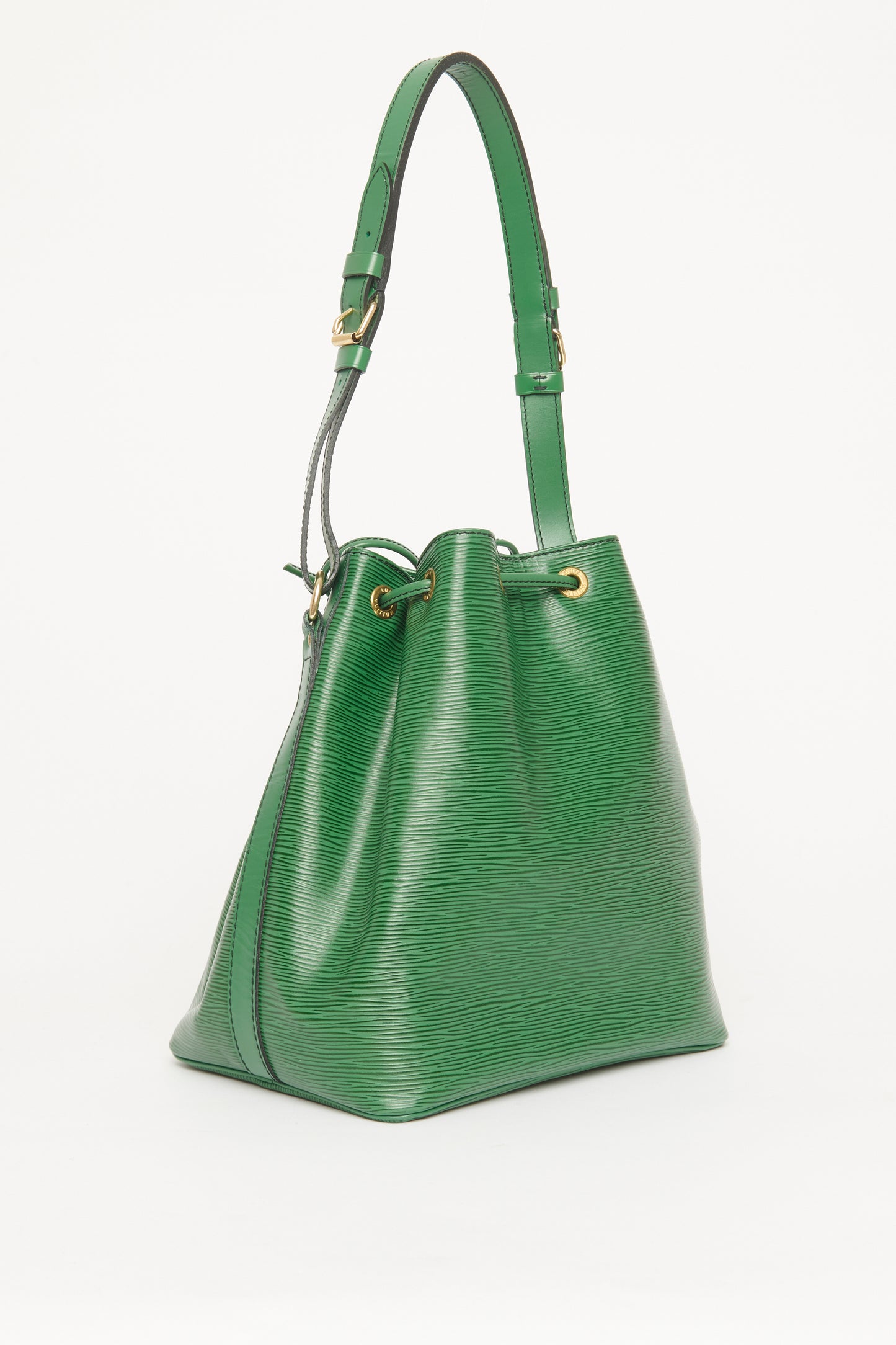 1992 Borneo Green Epi Leather Preowned Shoulder Bucket Bag