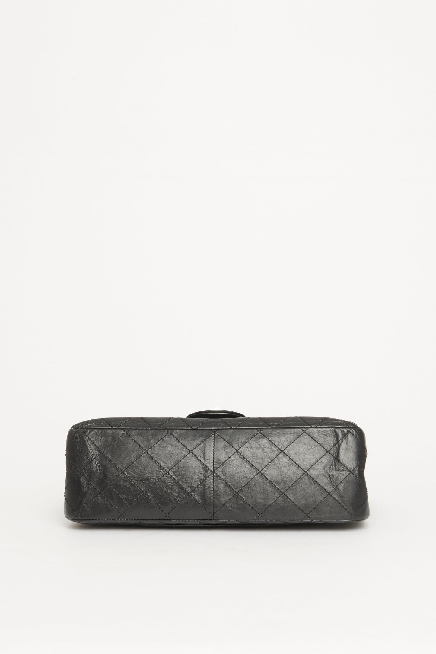 Black 2.55 Reissue Quilted Leather 227 Preowned Flap Bag