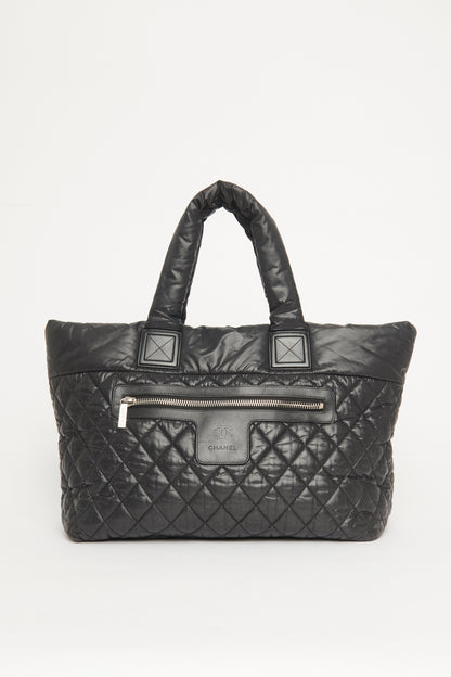 2013 Black Nylon Coco Cocoon Quilted Preowned Shoulder Bag