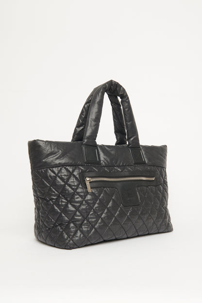 2013 Black Nylon Coco Cocoon Quilted Preowned Shoulder Bag