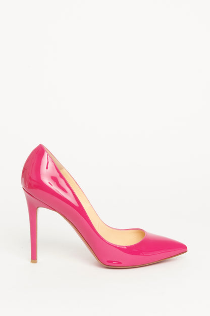 Grenadine Pink Patent Leather Pigalle 100 Preowned Pumps