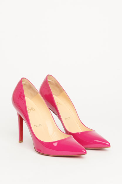 Grenadine Pink Patent Leather Pigalle 100 Preowned Pumps