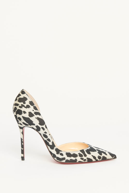 Monochrome Leopard Jacquard Iriza Preowned Pumps