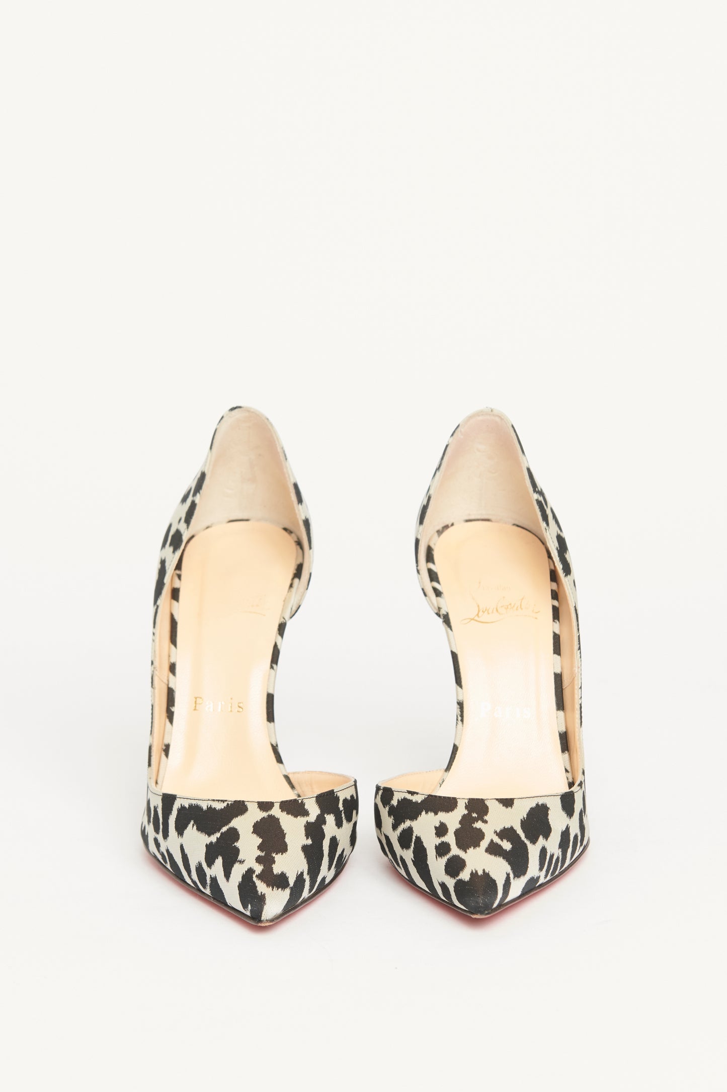 Monochrome Leopard Jacquard Iriza Preowned Pumps