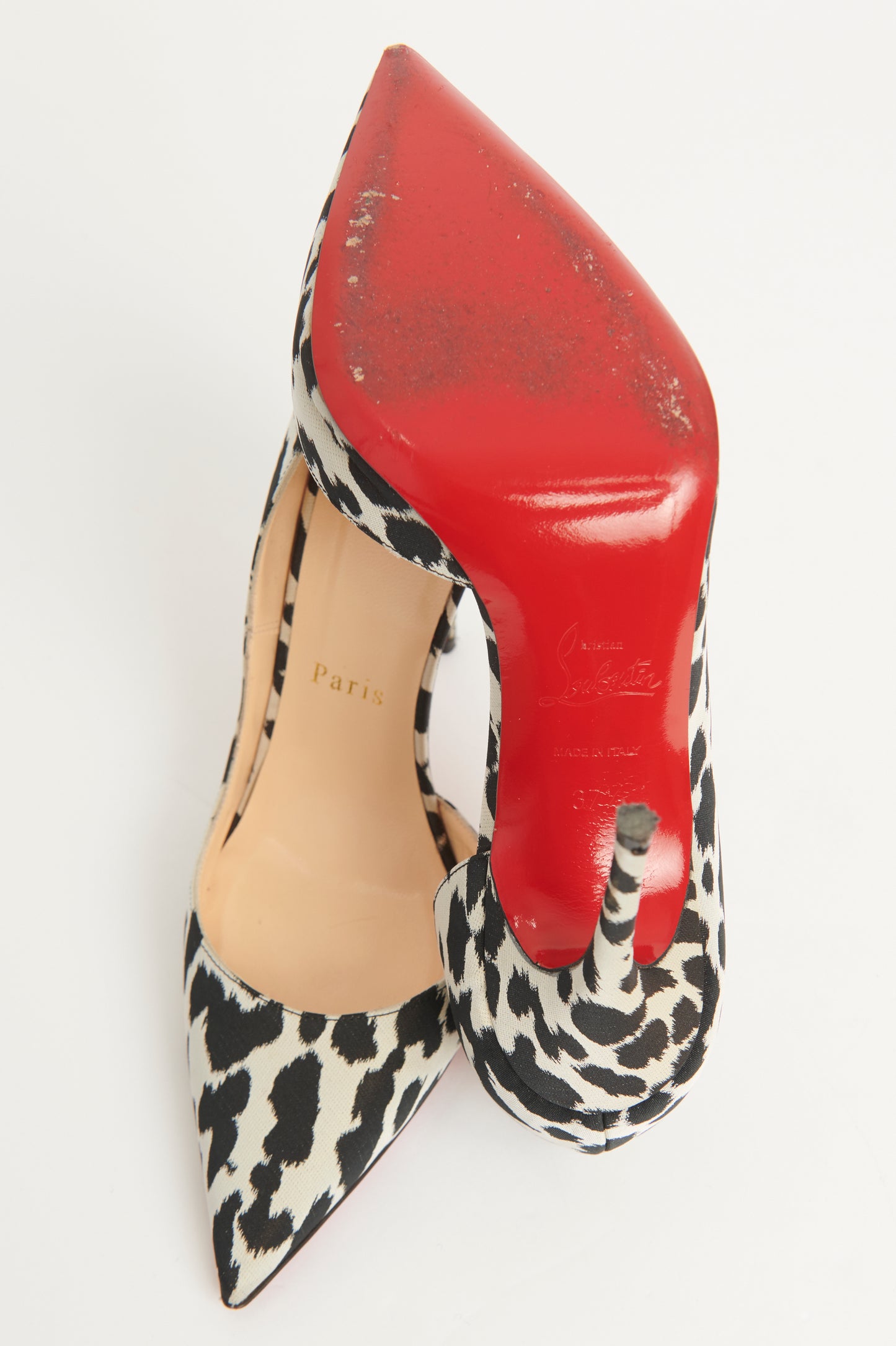 Monochrome Leopard Jacquard Iriza Preowned Pumps