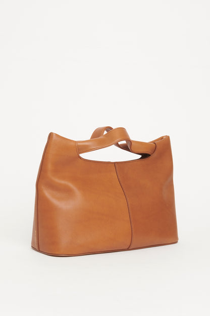 Tan Leather Camden Preowned Tote Bag