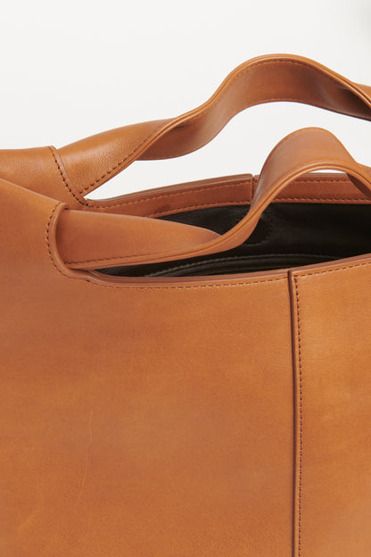 Tan Leather Camden Preowned Tote Bag