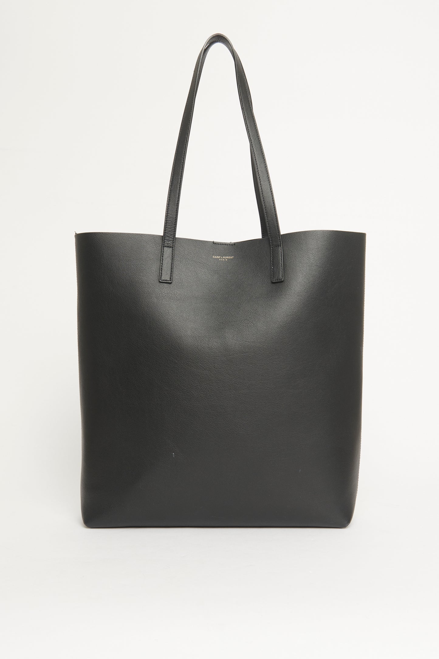 2018 Black Leather North/South Preowned Shopping Tote