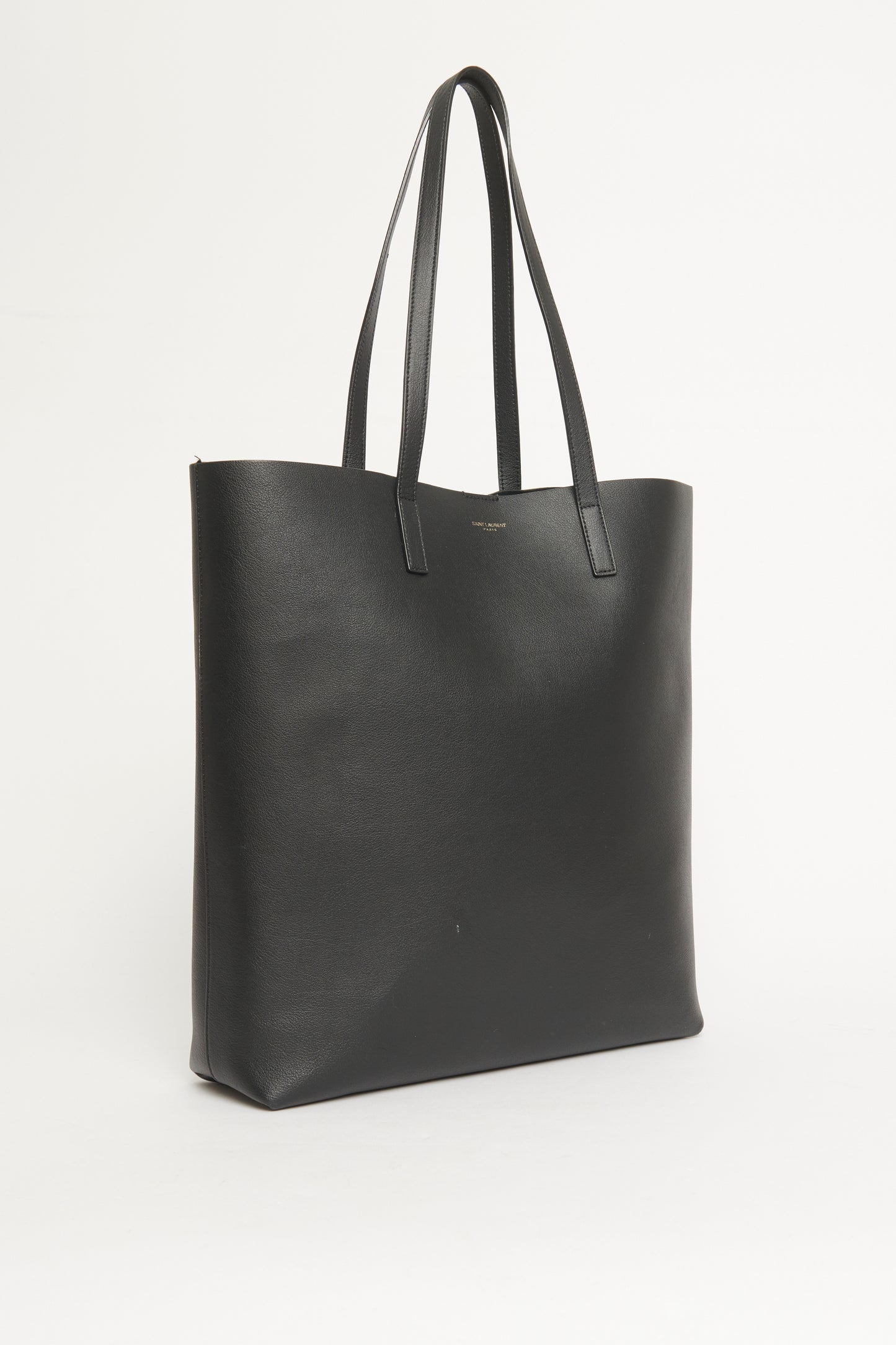 2018 Black Leather North/South Preowned Shopping Tote