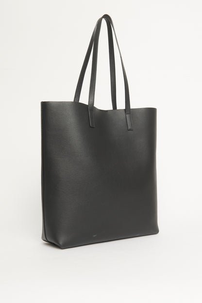 2018 Black Leather North/South Preowned Shopping Tote