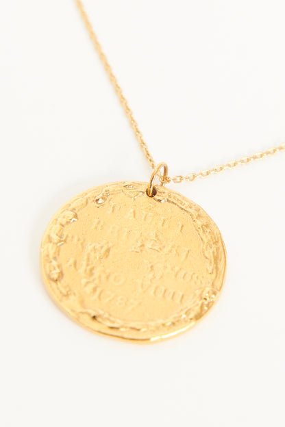 Leone 24ct Gold Plated Preowned Medallion